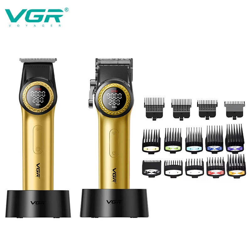 VGR آلة قص الشعر قابلة للشحن مجموعة كاملة عالية ال...