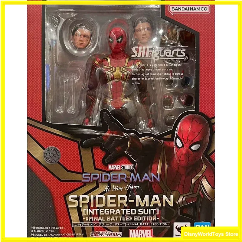 

100% Original Bandai S.H.Figuarts SHF Spider Man Integrated Suit Final Battle Edition In Stock Anime Collection Figures Model
