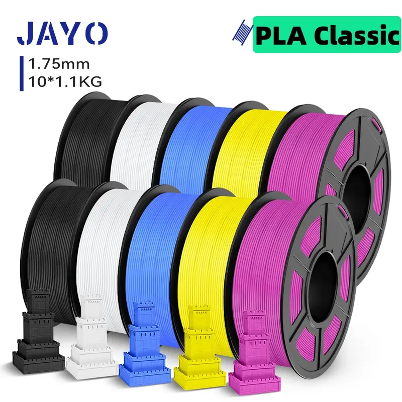 JAYO 3D Printer PLA/PLA Meta/PETG/PLA PLUS/PLA Matte Filament 1.75mm 9/10 Rolls 3D Printing Materials for 3D Printer&3D Pen - Image 9