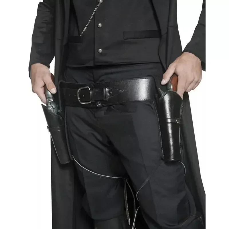 Off-the-shelf Medieval Renaissance Cowboy Double Belt Revolver Holster Stage Show Dress-up Sailor Moon Hanako Kun halloween costume prop