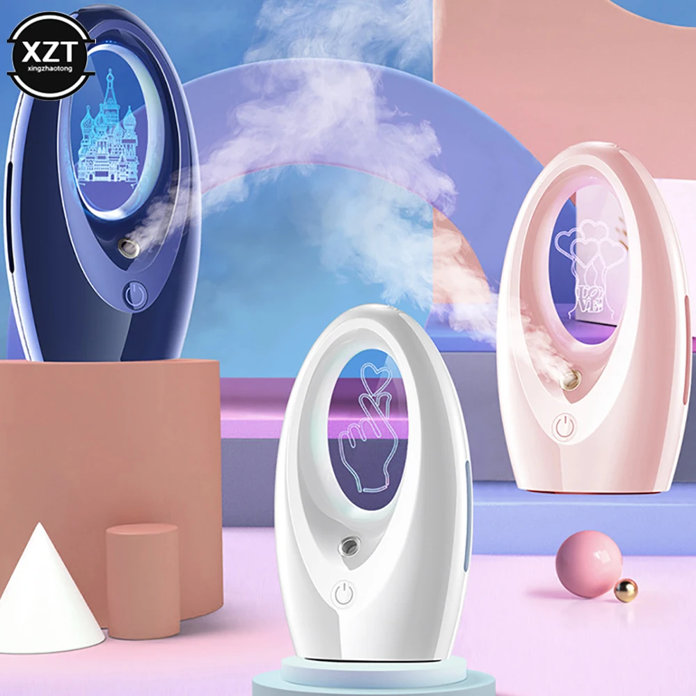 

320ml Mini Ultrasonic Air Humidifier Moisturizing Hydrating Desktop Mute Aromatherapy Atomizer Diffuser for Home Car Office