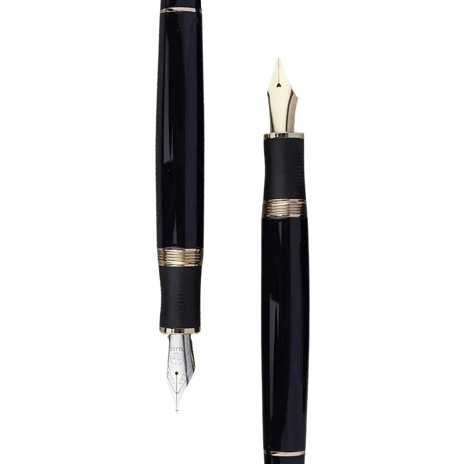 Fulin 385 Resin Fountain pen with Alloy Soft and flex Nib EF/F/M/B Long Iridium nibs Writing Office Stationery ink pen with clip 4
