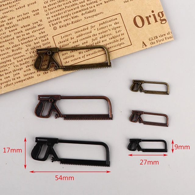 Mini Saw Outdoor Gardening Scene Simulation Tool For Doll House Decoration 1/12 Dollhouse Miniature Accessories 6