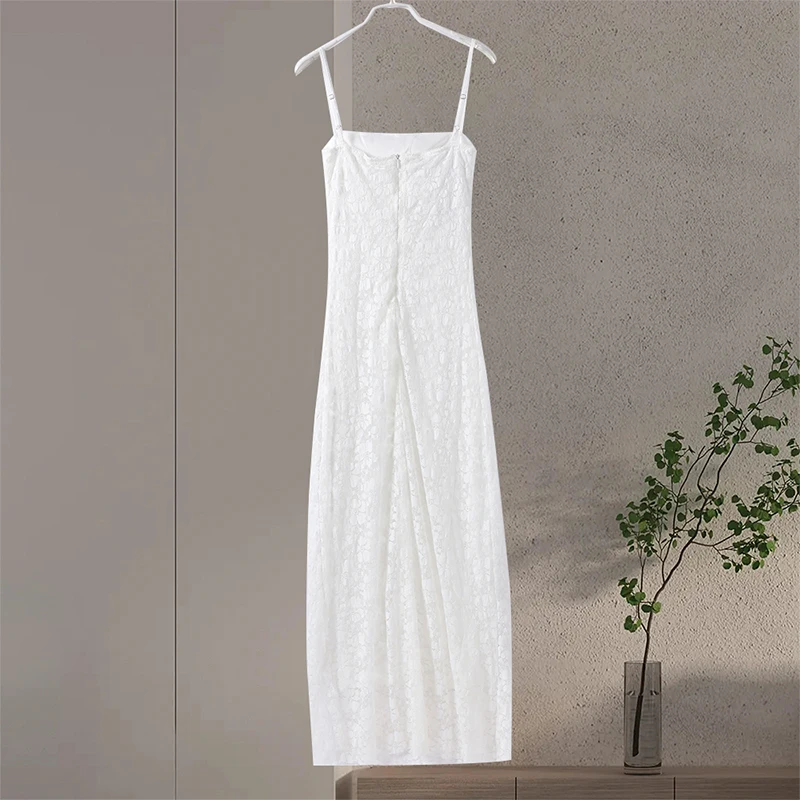White Sleeveless Maxi Dress