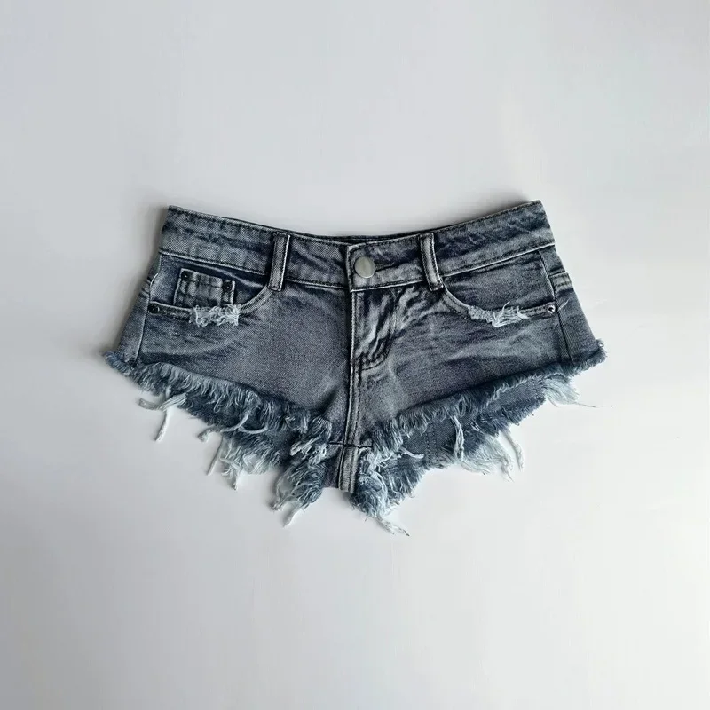 Romose Women's High Waist Denim Shorts - Washed Light Blue Jeans Shorts, Casual Summer Hot Pants, X-Large - View #4