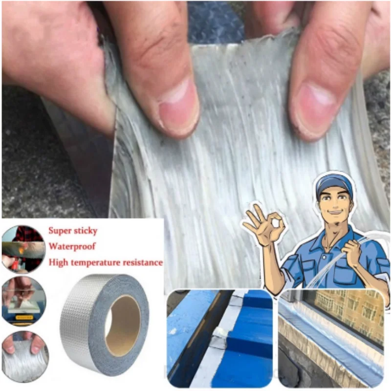 Ruban adhésif butyle en feuille d'aluminium, ruban d'étanchéité Ruban adhésif butyle en feuille d'aluminium, ruban d'étanchéité