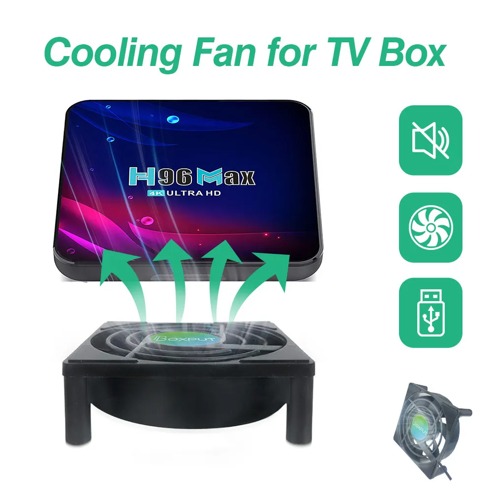 Ventola di Raffreddamento per Android TV Box, Router, Computer, Set-Top Box, Silenziosa, Wireless, Alimentazione USB, Mini Ventola Radiatore - Image 5