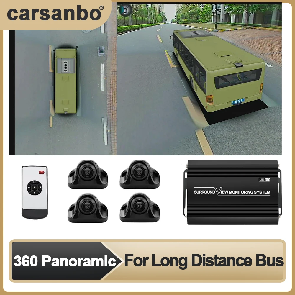 

Carsanbo Car 360° Surround View Camera System 360 Bird's Eye Seamless View (3D+1080P) Recorder Is Suitable for Long Distance Bus