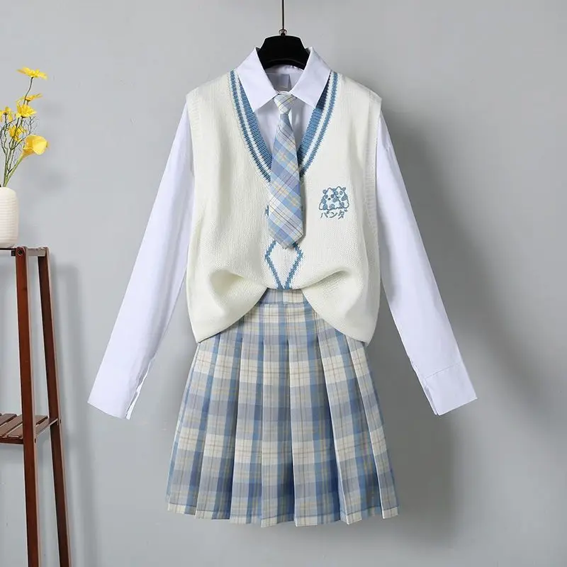 Japanese School Uniform Japanese Schoolgirl Skirt Jk Uniform Vest Skirt Sweater