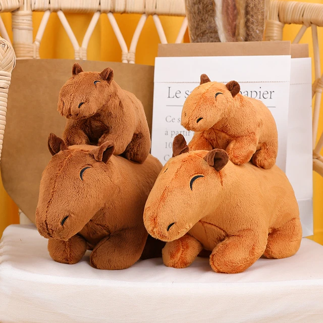 Capivara Roedor Brinquedo de pelúcia, bonito desenho animado Capivara  Stuffed Animal, Heal Your Mood, Super Soft Brown Doll Toy Figure, Animais  Selvagens Rastejando Brinquedos de pelúcia para crianças Amantes adultos em  Promoção