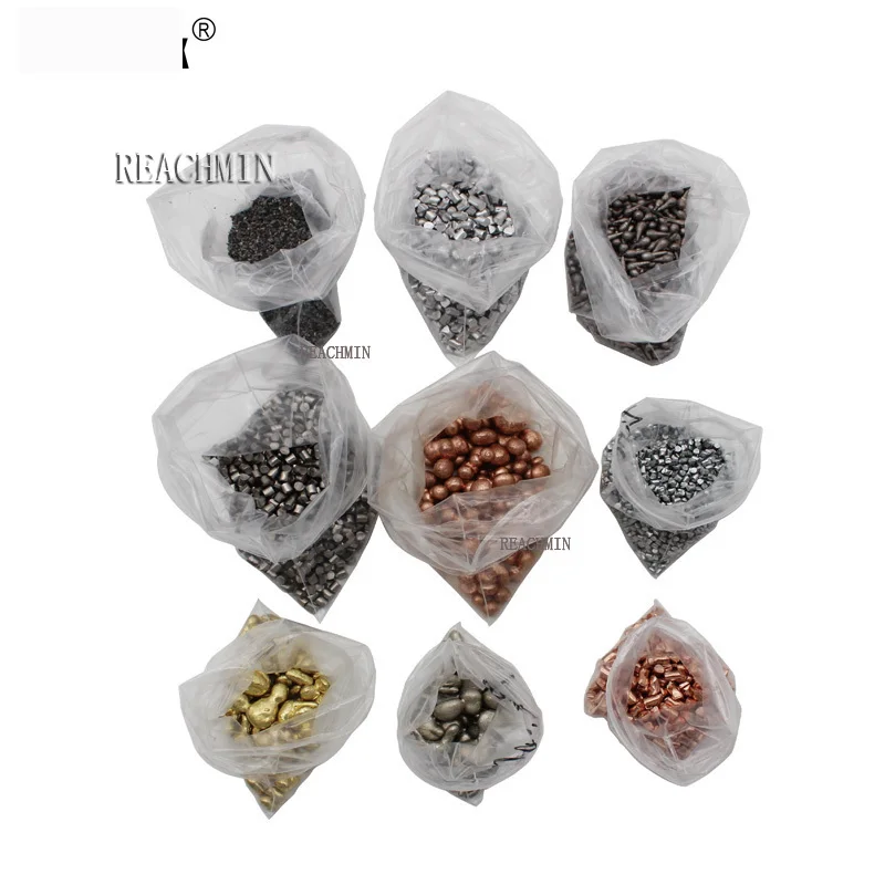 MetalPelletsAluminumTitaniumBrassCopperZincBronzeWolframBismuthNickelIronStannum