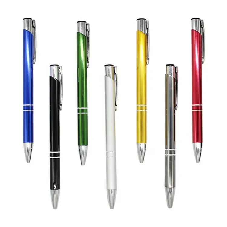 Ballpoint Pen 30pcs Fashion Metal Color Pens Advertise Promotional Gift