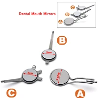Dental Mouth Double-sided mirror Dental Mouth Mirror Anti-fog Rhodium Double Sided Oral Mirrors Reflectors Reuse
