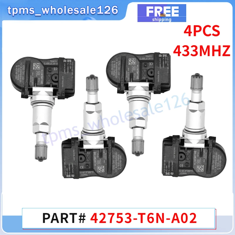 4X Tire Pressure Monitoring System TPMS Sensor For Honda
