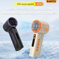 Ventilateur portable miniature BAOTAI - Ventilateur turbo portable avec 150 vitesses de vent, 3600 mAh et charge USB Type-C 2