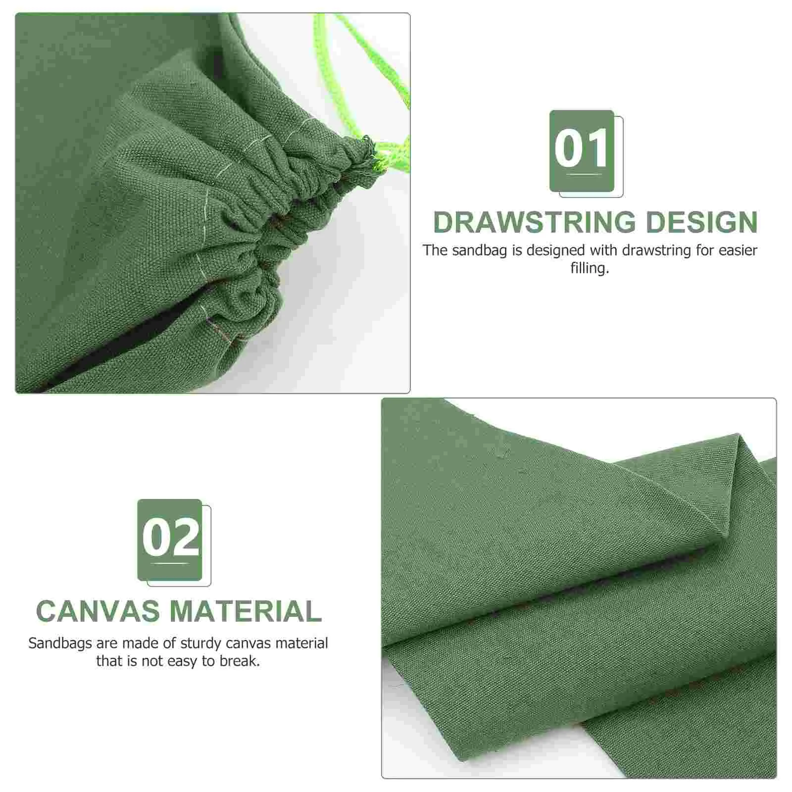 Duffle Flood Control Sandbags Home Protection Barriers Stop Water from Coming under Door Travel