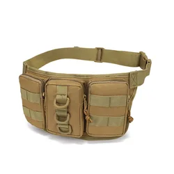 Tactical Outdoor Waist Bag for Hiking, Sports, and Hunting (Khaki)