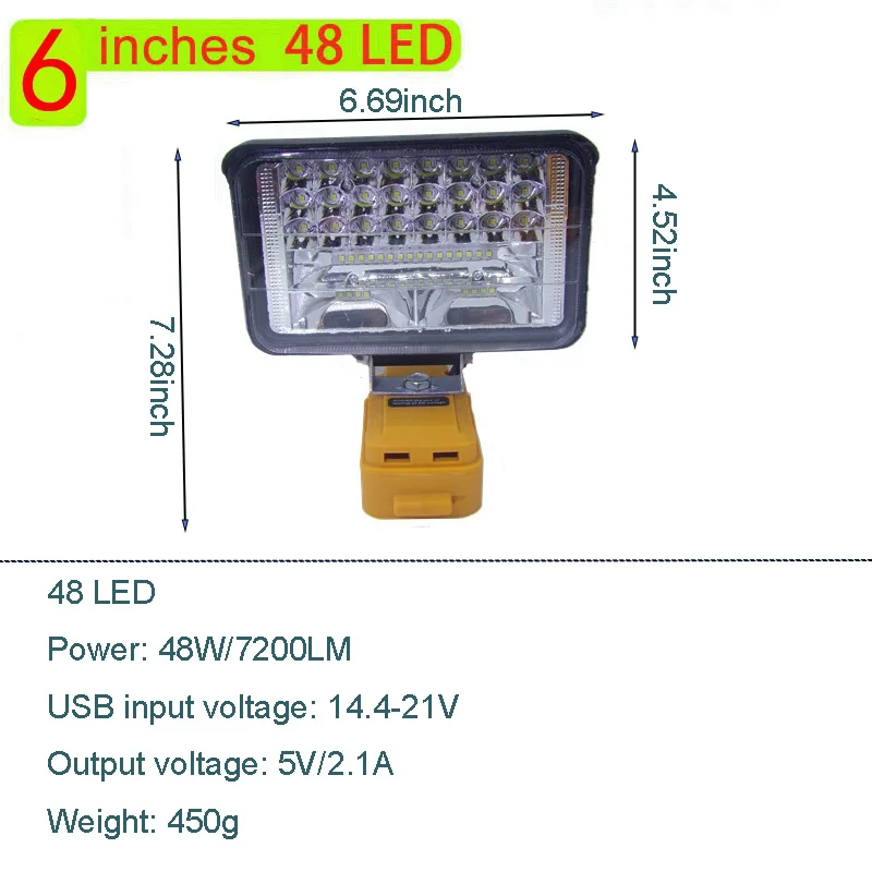 إضاءة ليد للعمل للإضاءة الخارجية ، أضواء الفيضانات...