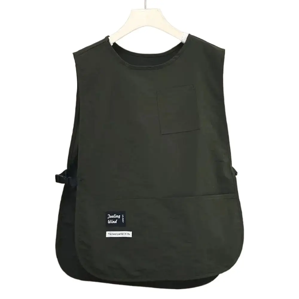 Waterproof Stain-Resistant Apron Breathable Nylon Vest Style Kitchen Aprons Multipurpose Anti Dirty Coffee House Uniform