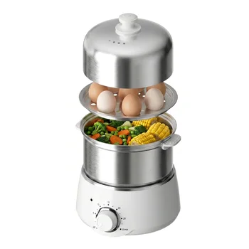 Egg Cooker with Timer - 14 Egg Capacity Electric Steamer for Hard Soft Boiled, Poached, Scrambled Eggs & Omelets, Auto Shut Off 1