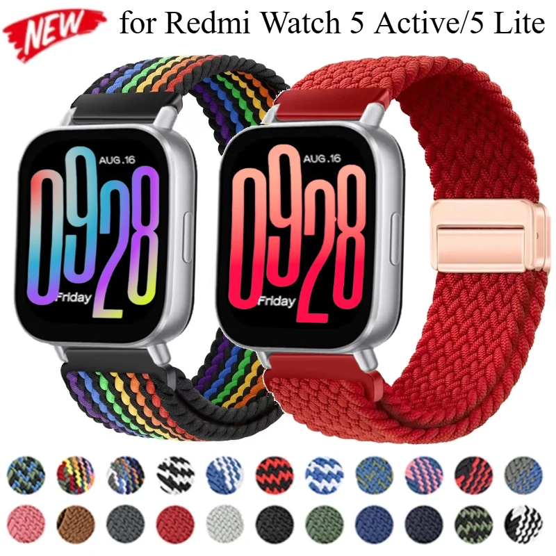 Magnetic Braided Nylon Strap Wristband - Universal Fit Bracelet Accessory