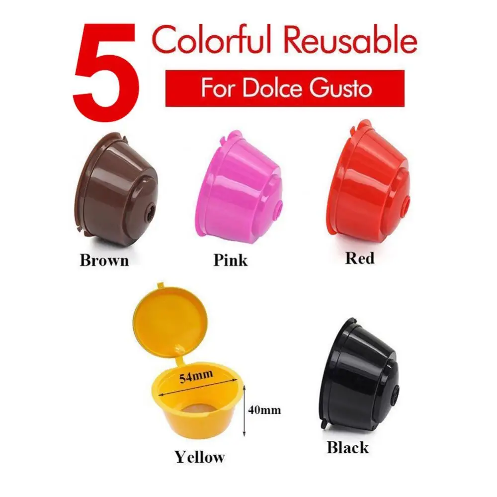 

1Pc Coffee Filter Cup Reusable Coffee Capsule For All Nall Dolce Gusto machine Refillable Coffee Filters Baskets Capsules Pod