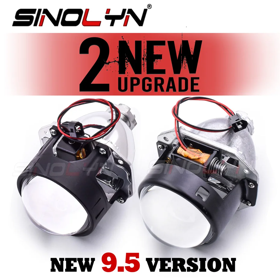 Sinolyn 2.5 Inch 9.5 Bi Xenon Projector Lenses For H4 H7