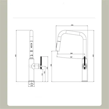 Brushed Rose Gold ดึงก๊อกน้ําห้องครัวแปรงทองก๊อกน้ําอ่างล้างจานทองเหลืองอ่างล้างจาน Tap หมุน Spout Mixer Tap ร้อนเย็นน้ํา Crane 2