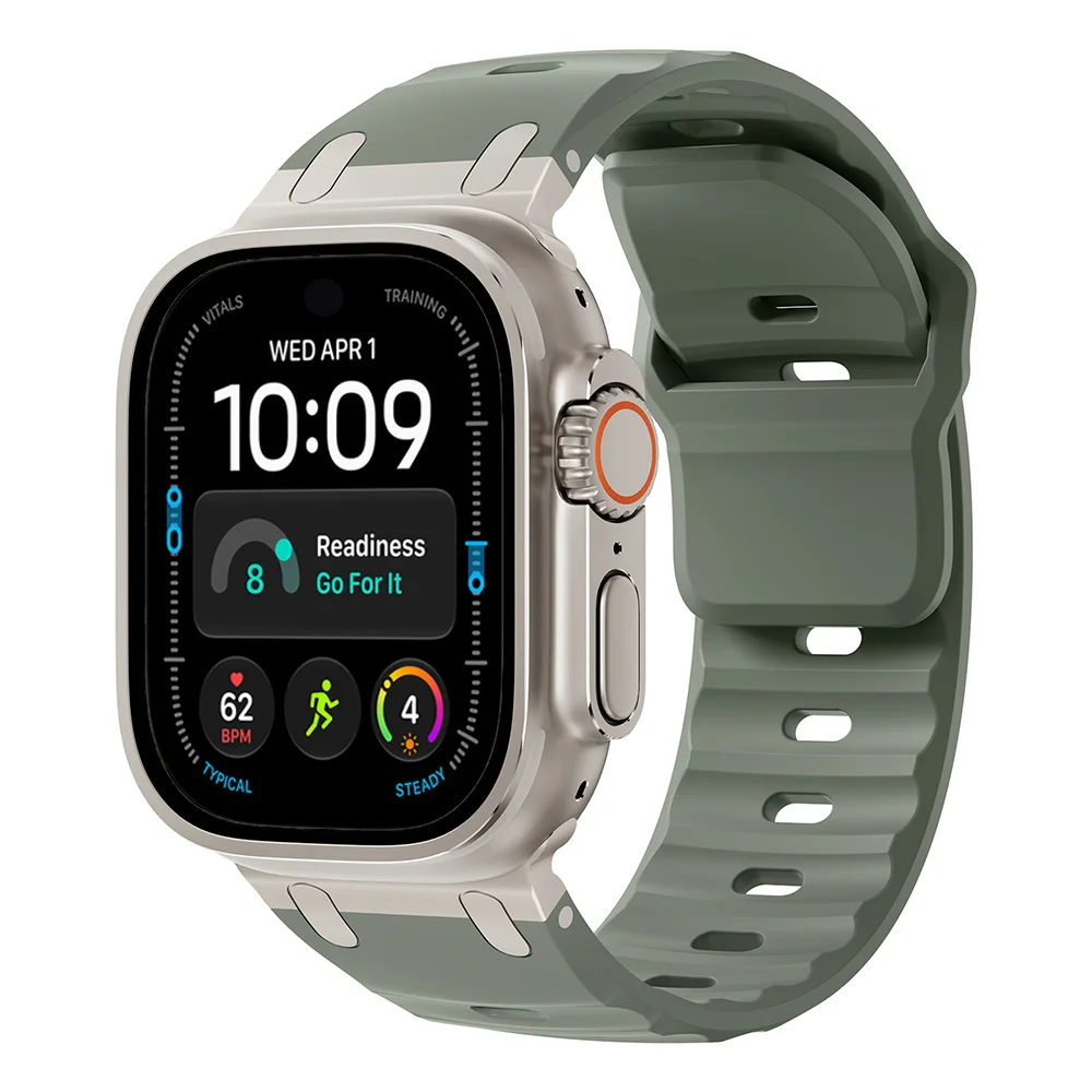 Sport Silicone Strap with Stainless Steel Clasp