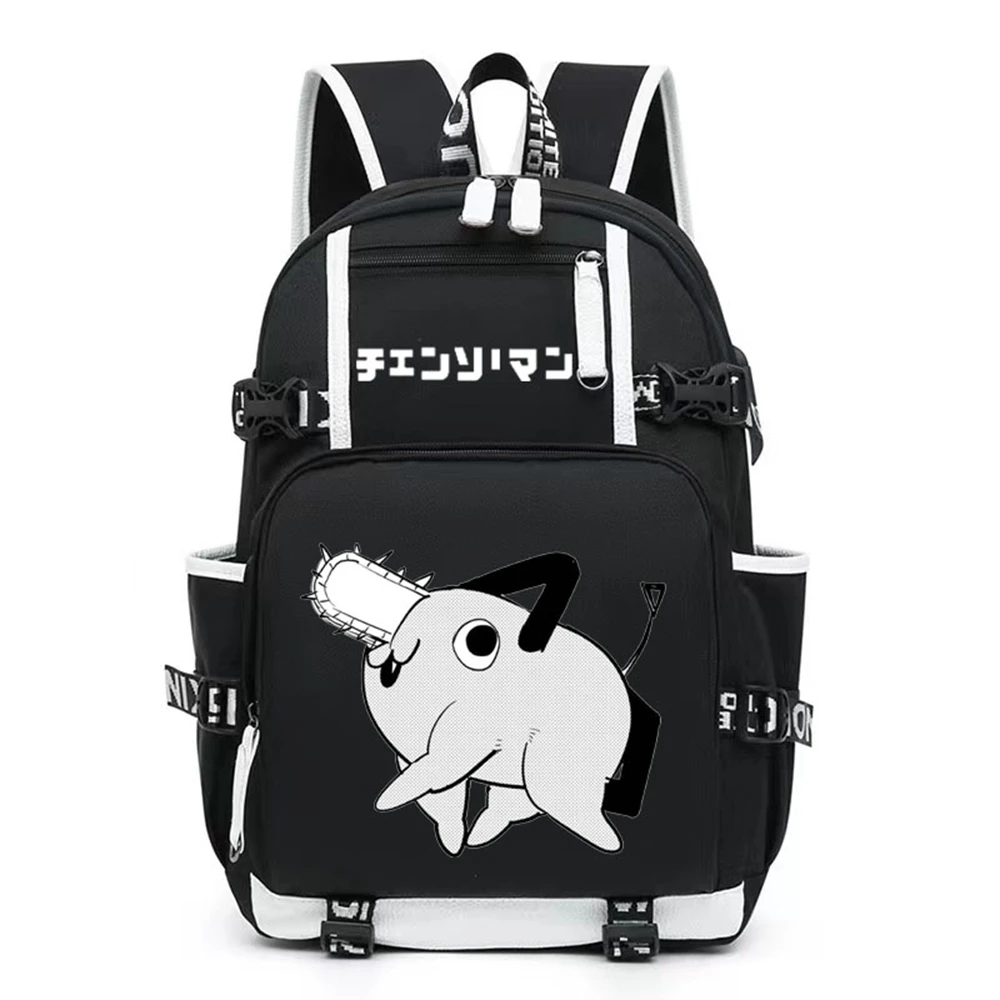 

Unisex Anime Cartoon Chainsaw Man Denji Makima Hayakawa Aki Pochita Travel Rucksack Casual Schoolbag Student Backpacks