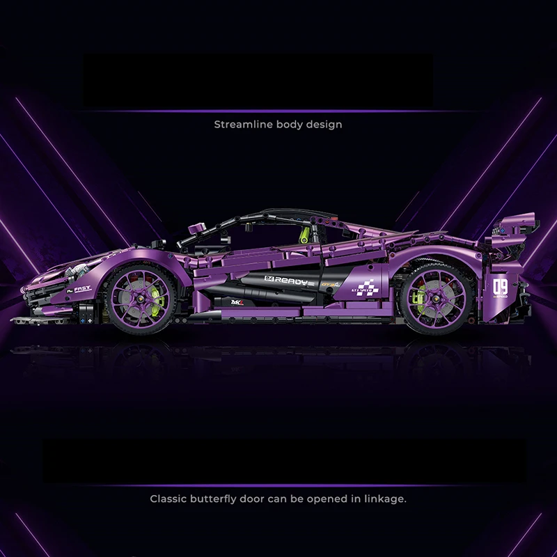 P1 GTR Racing Car 1:8 Model Building Super Sports Vehicle