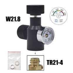 CO2 Cylinder Refill Adapter Connector for Soda, Aquarium, and Homebrew (W21.8 2Kpsi 150bar)