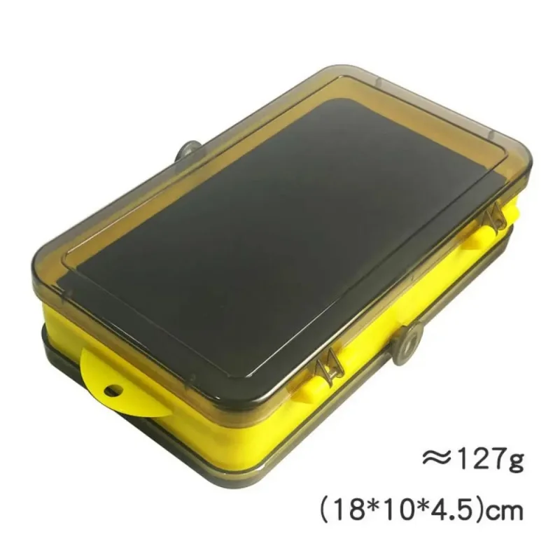 Double Sided Tackle Box 24-36 Compartments Portable Fishing Box with Adjustable Dividers for Easy Bait & Lure Organization ABS
