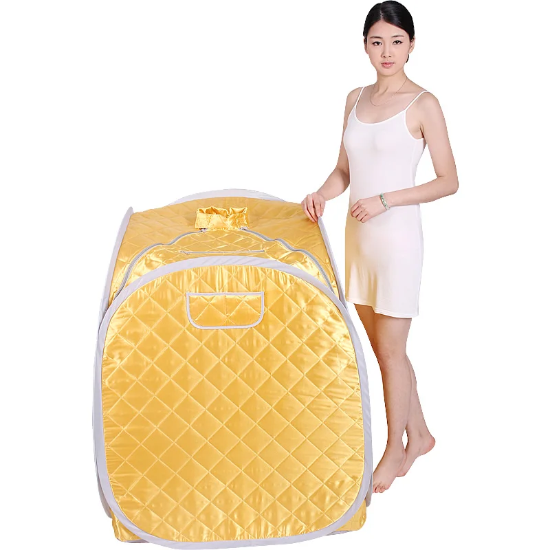 Portable Spa Room Steam Sauna Household Beneficial Full Body Slimming Folding Detox Therapy Steaming Sauna Cabin Single Person 2