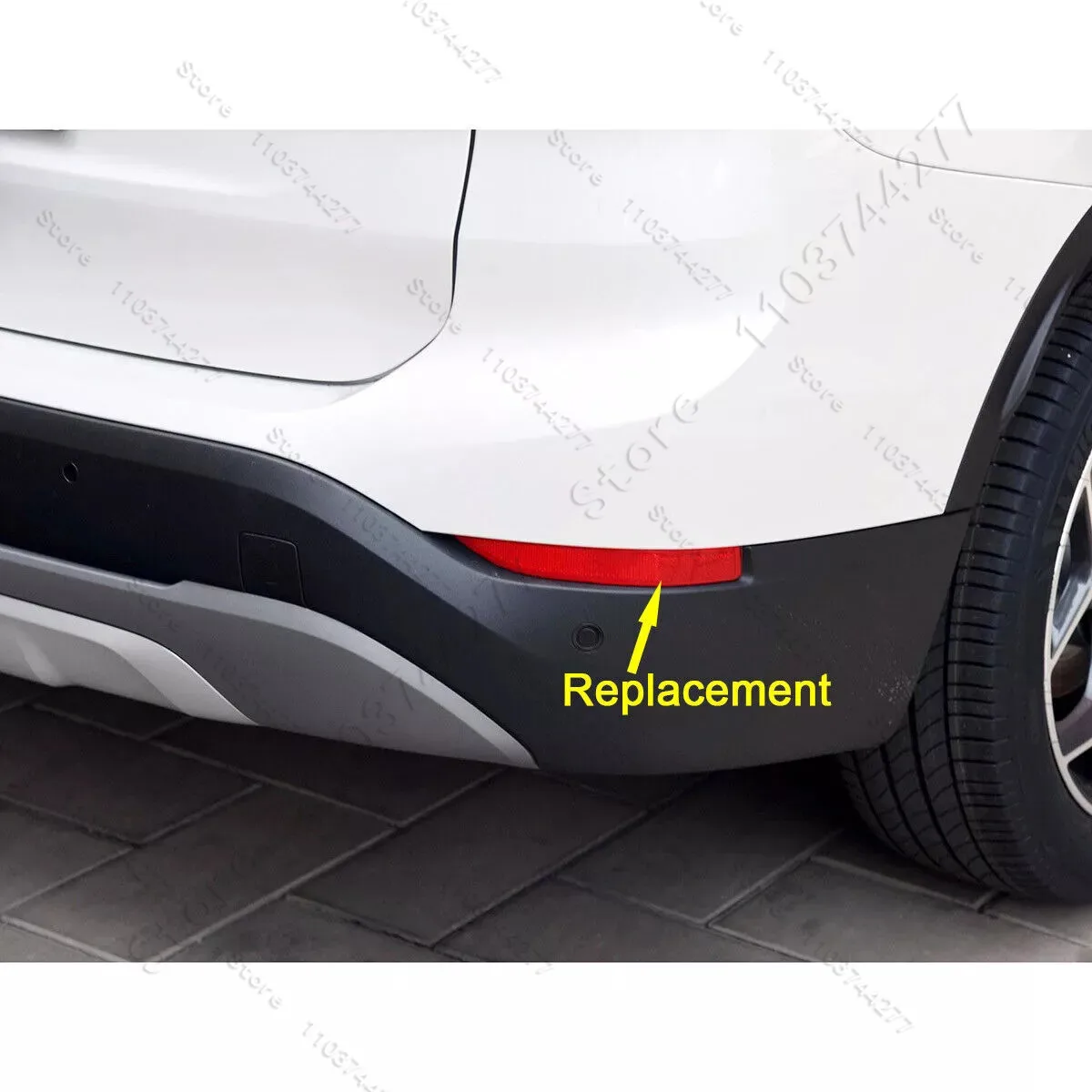 리어 범퍼 램프 리플렉터 테일 브레이크 61617355547 61617355548, 2016 2019 BMW X1 28i 28ix (F48) 용
