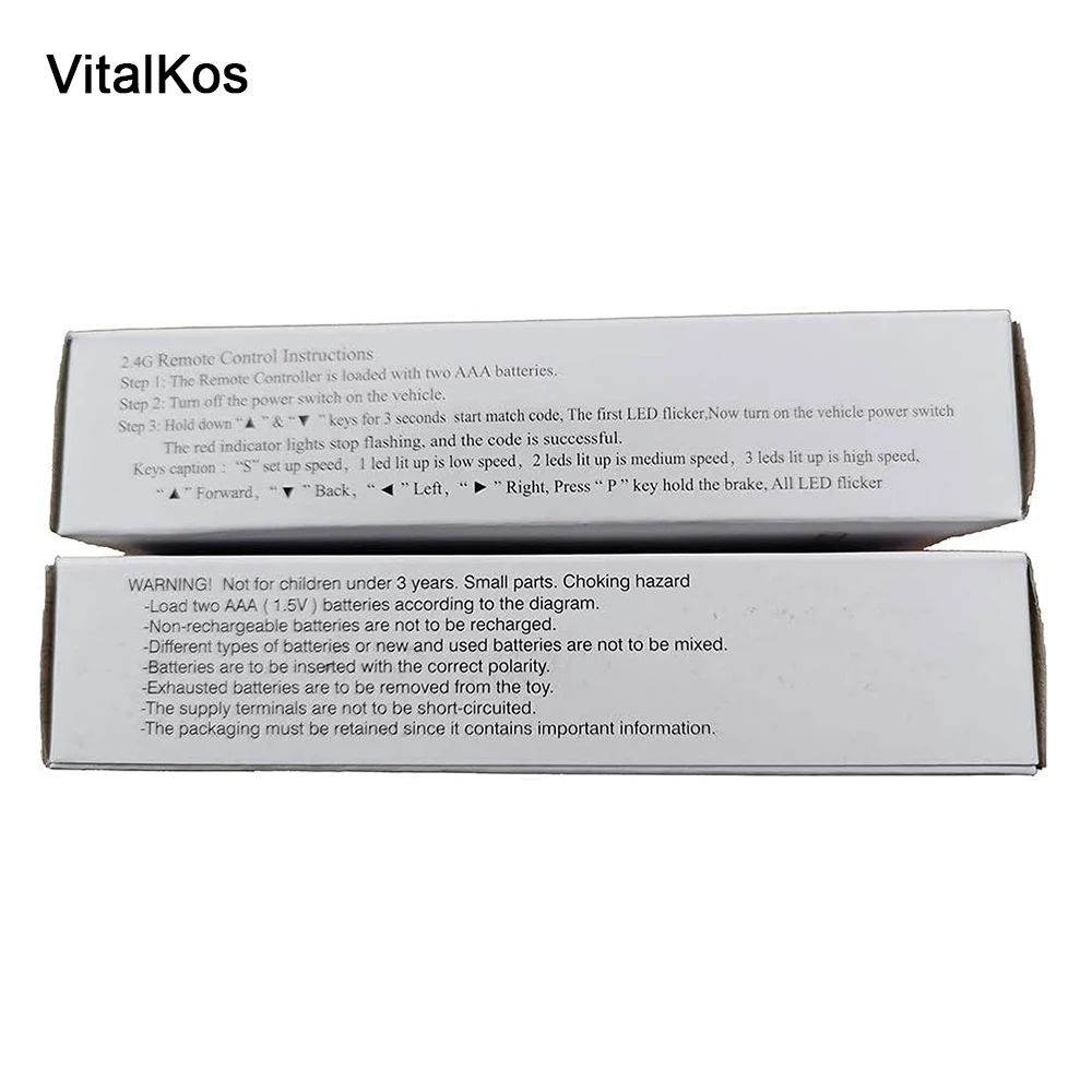 VitalKos JR1922RXS 12V Remote Control and Receiver(Optional) Of Children's Electric Car Bluetooth Ride On Car Replacement Parts