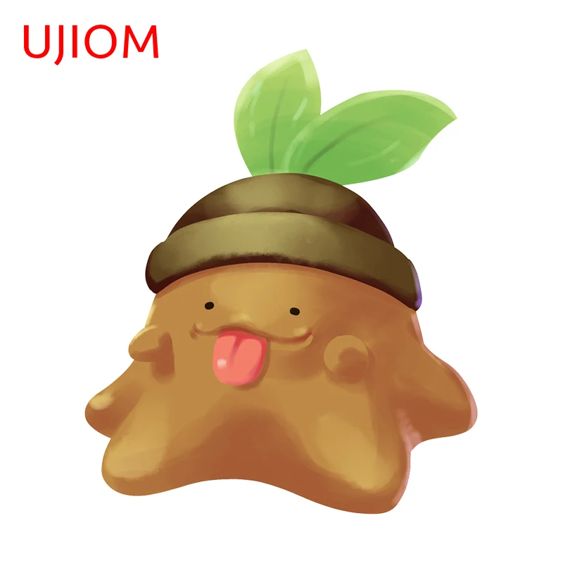 

UJIOM 13 см X 11 см Palworld Gumoss Chibi Pals Мультяшные настенные стикеры аниме необычные обои домашний декор фрески