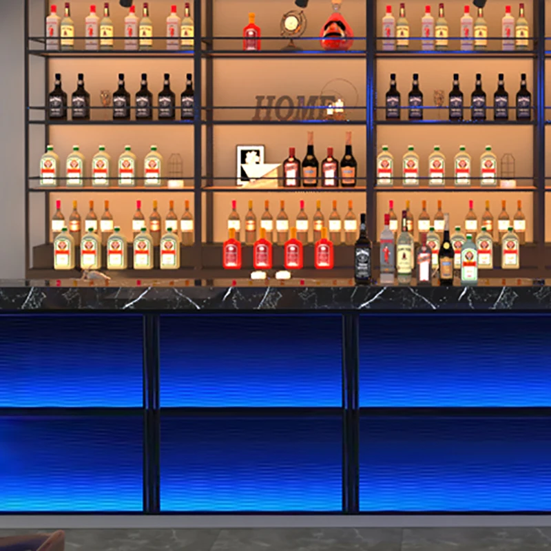 Club Whisky Bar Cabinet Storage Metal Modern Unique Holder Wine Cabinets Cellar Industrial Adega Barzinho Kitchen Furnitures