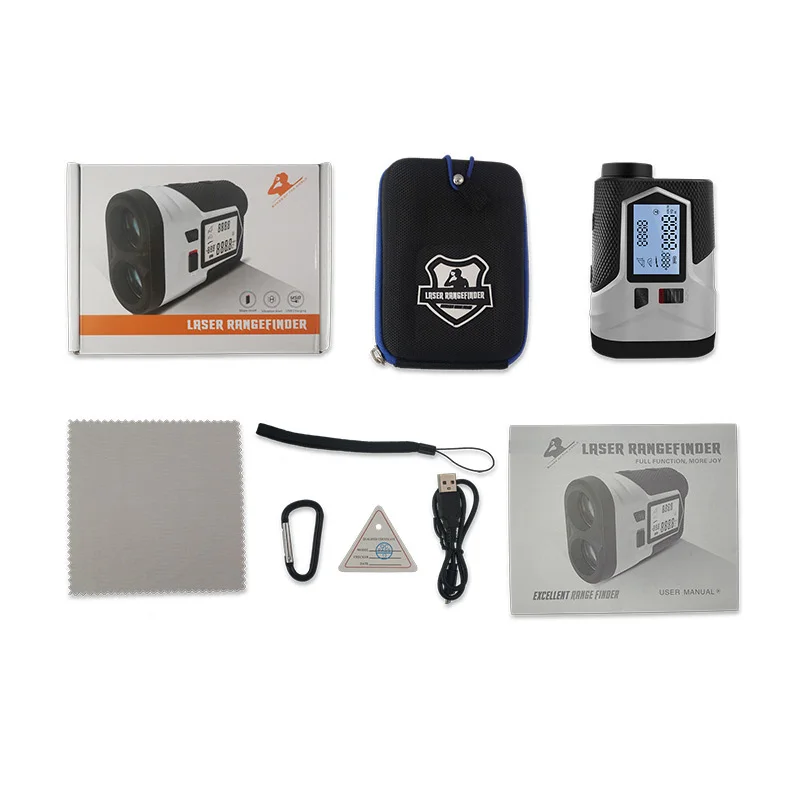 Rechargeable Golf Laser Rangefinder 1200m 650m With Slope Adjusted Flag-Lock Vibration Distance Meter Telescope Hunting laser rangefinder distance meter