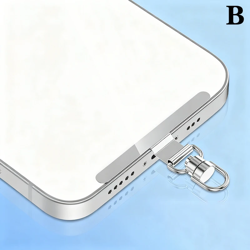 Steel Phone Lanyard Anti-Lost Strap with Metal Clip