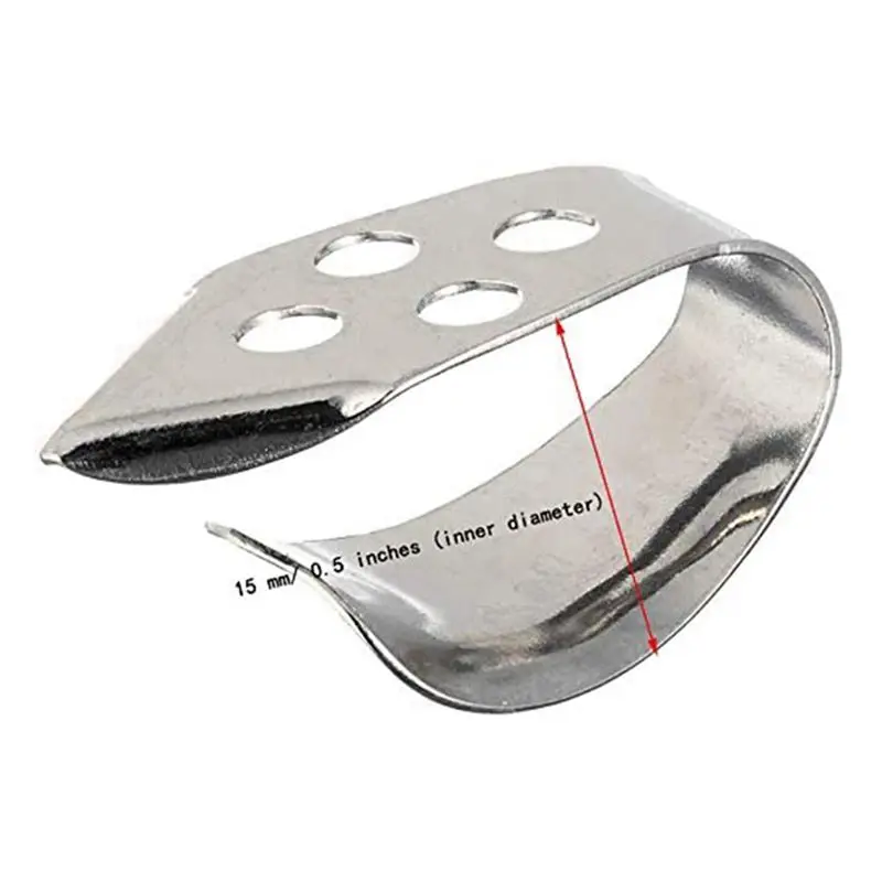 ABLB-12Pcs 금속 엄지손가락 기타 픽업 어쿠스틱 기타용 스테인레스 스틸 기타 픽업 밴조 우쿨렐레