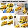 4 Pcs Pull Back Engineering Vehicle Cars Toys Small Kids Excavator Model Toddlers Construction Truck Plastic Mini Children 5
