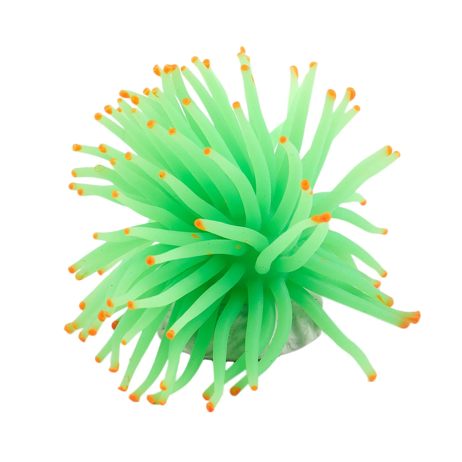 Fish Tank Decorations Aquarium Decorative Green Silicone Sea Anemone Ornament Aquarium Ornaments