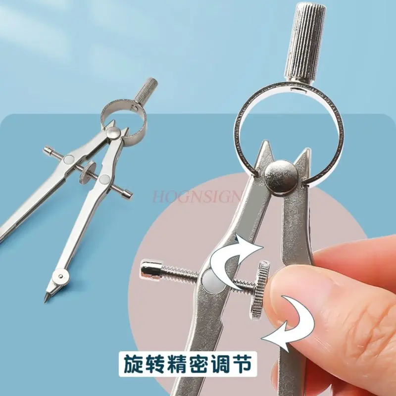 1세트 금속 나침반, 정밀 중앙 차량용 나침반, 텔레스코픽 로드, 안정적인 샤프트 센터 휠을 갖춘 정밀 거리 설정