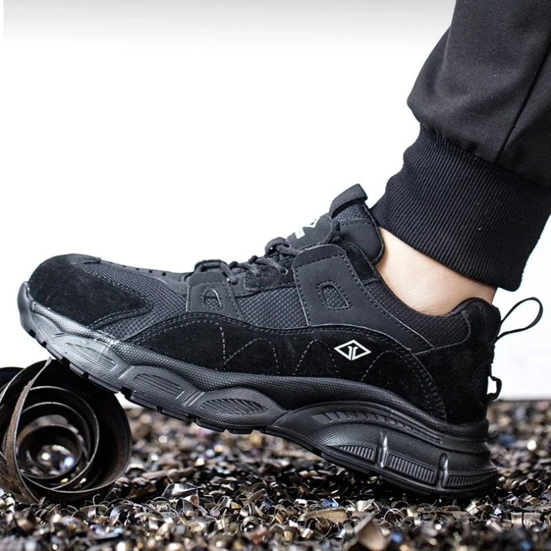 Chaussures de sécurité de travail légères pour femmes et hommes, baskets de protection respirantes à bout en acier, bottes de sécurité indestructibles, 2025 – Image 3