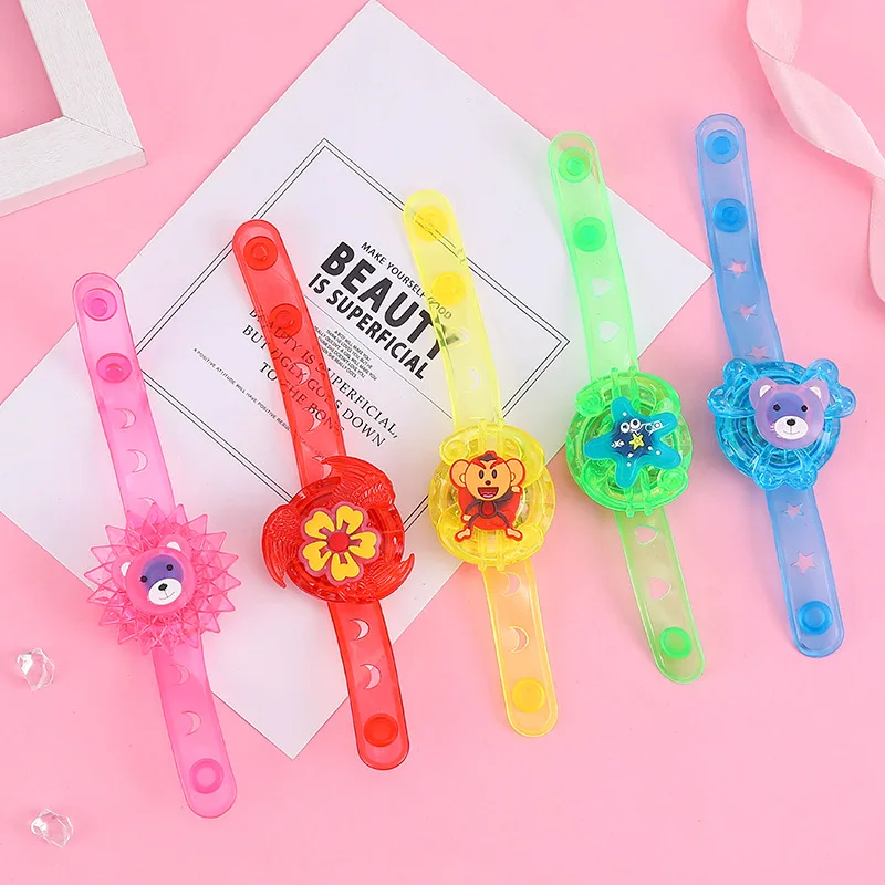 

Children's Light-up Gyro Watch Flashing Gyro Bracelet Cartoon LED Glow-in-the-dark Christmas Party Decorations
