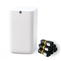 Trash Can, 4 Gallon Self Sealing and Self-Changing Smart Trash Can, Motion Sensor, Touchless Garbage can with lid for Kitchen 1