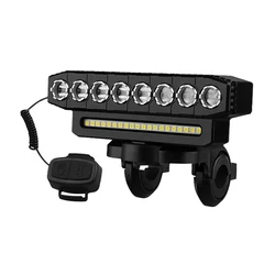 USB Rechargeable Waterproof Bike Light with Horn and Multiple Modes (HYD-058)