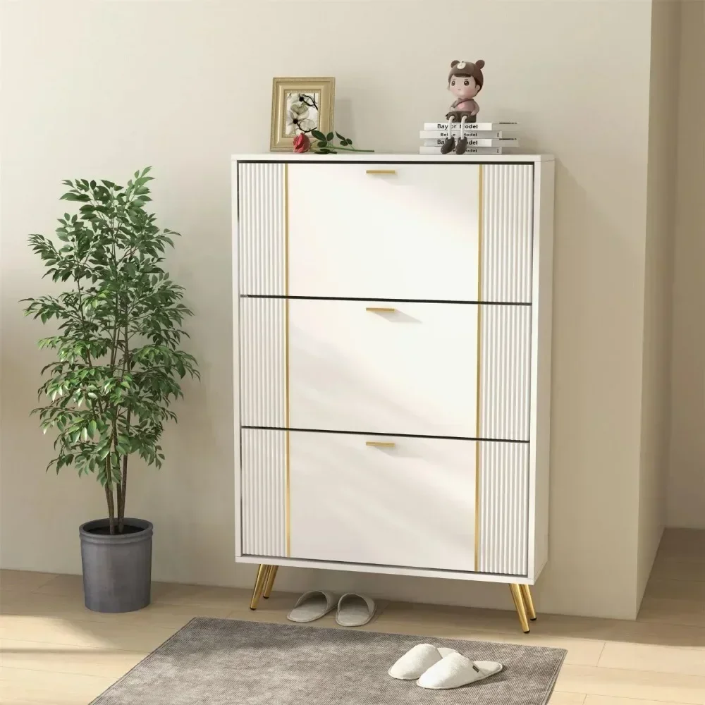 

Шкафы для обуви, шкафчик для обуви с откидной крышкой, многоуровневый узкий стеллаж большой вместимости для маленькой квартиры, стойка для обуви