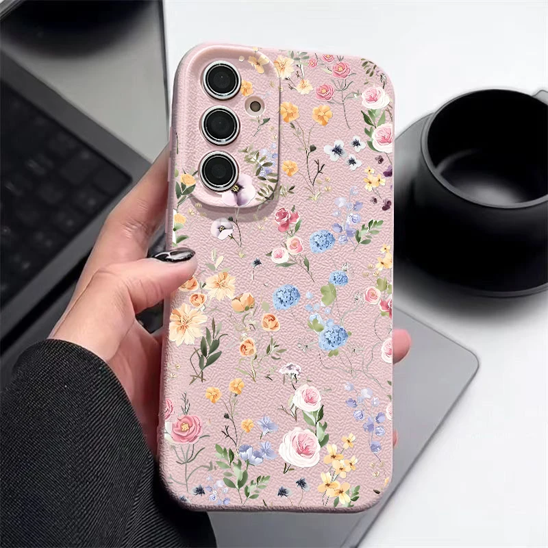 Elegant Floral Pattern Phone Case - Soft Protective Cover